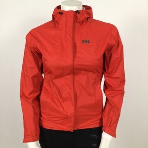 👛(ANY 2/$25) HELLY HANSEN Lightweight Polyamide  Hooded RainwearJacket Medium